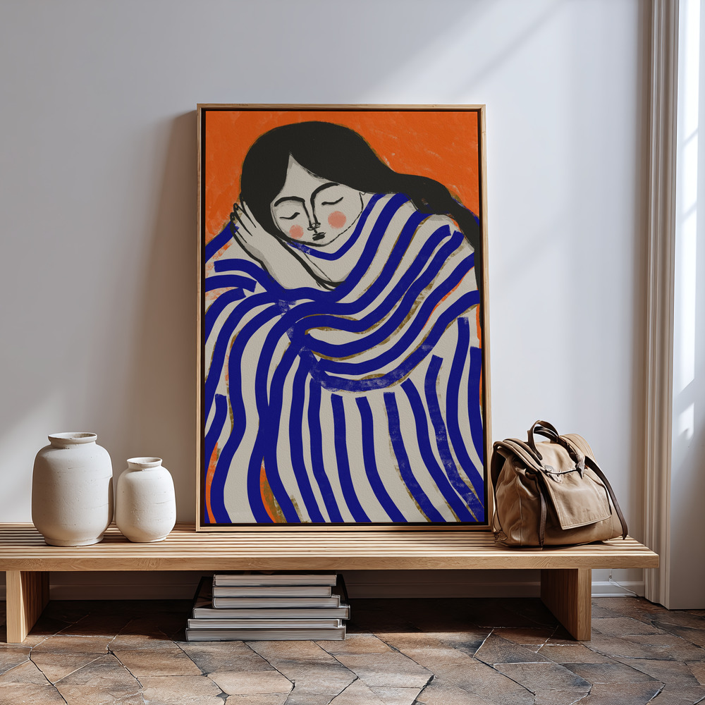 Canvas schilderi - Resting Beauty bij de ingang