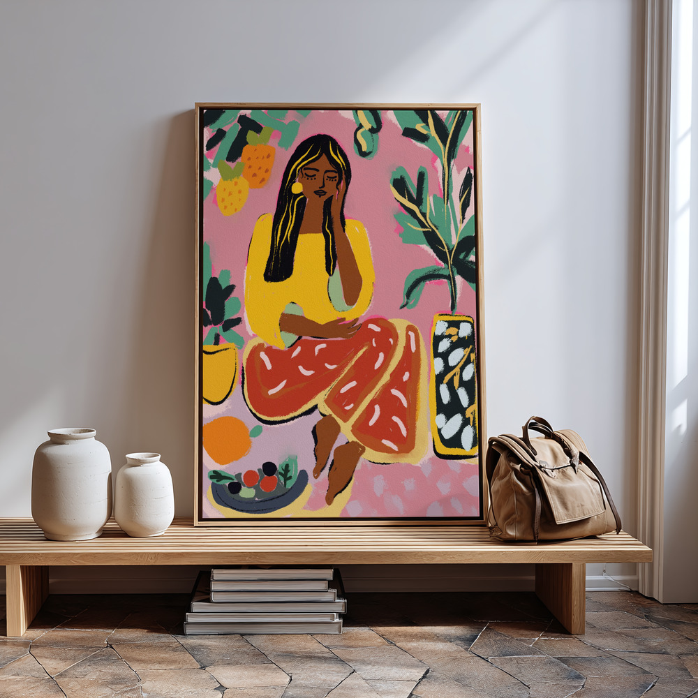 Canvas print - Pause For A Moment in guest room