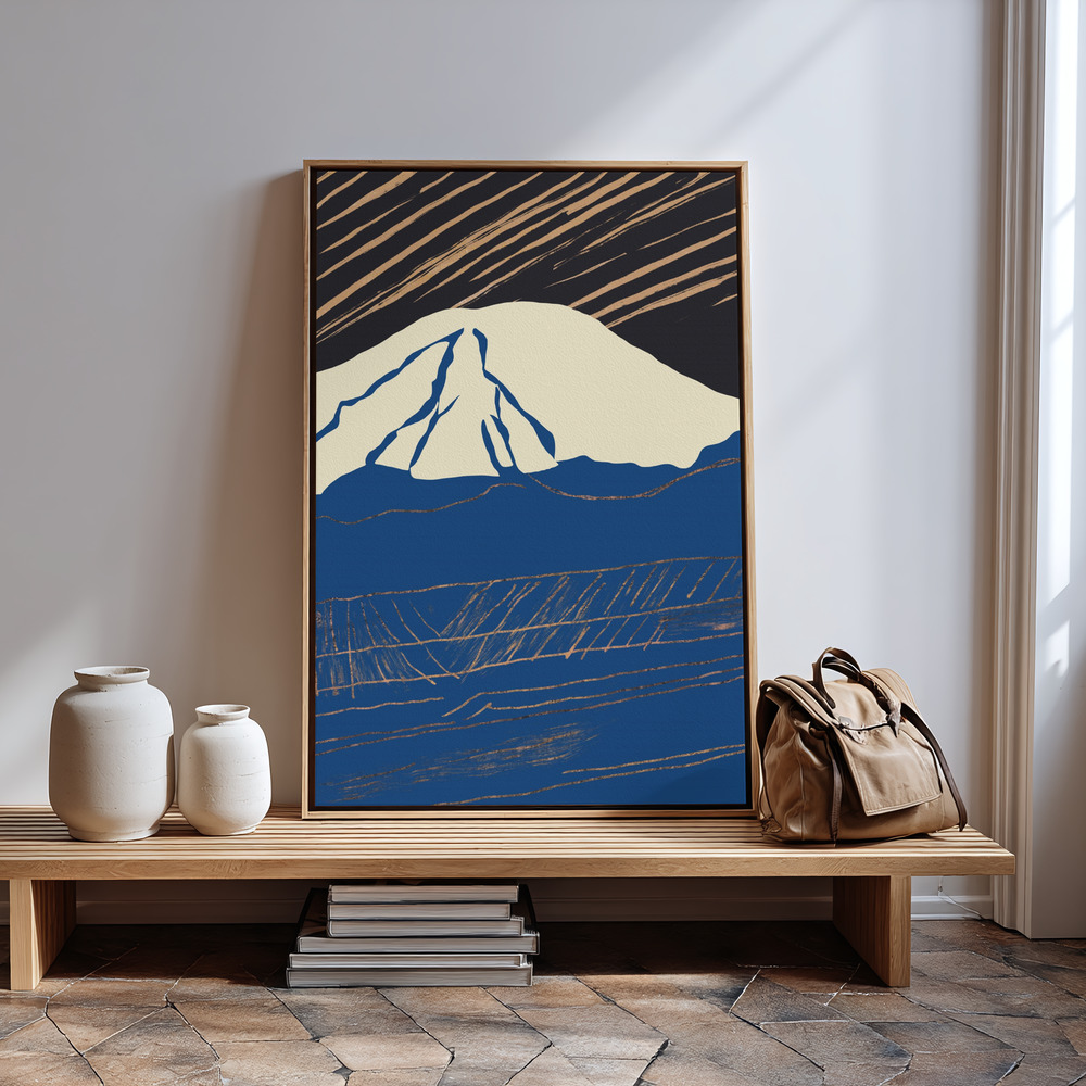Canvas print - Snowy peak 02 in guest room