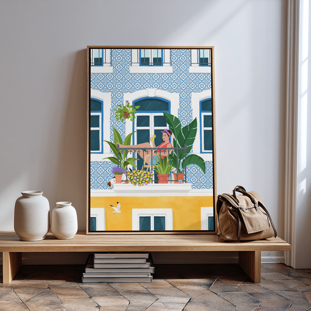 Canvas print - Porto in guest room
