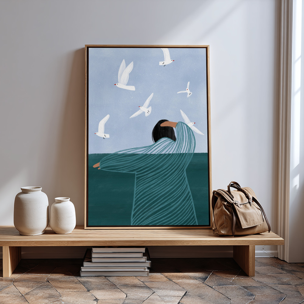 Canvas print - Seaside in guest room