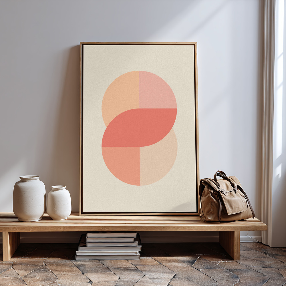 Canvas print - Peach 42 in guest room
