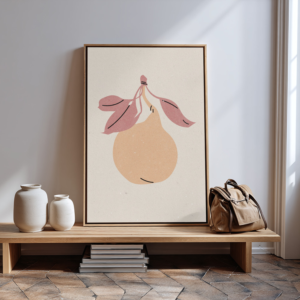 Canvas print - Pear in guest room
