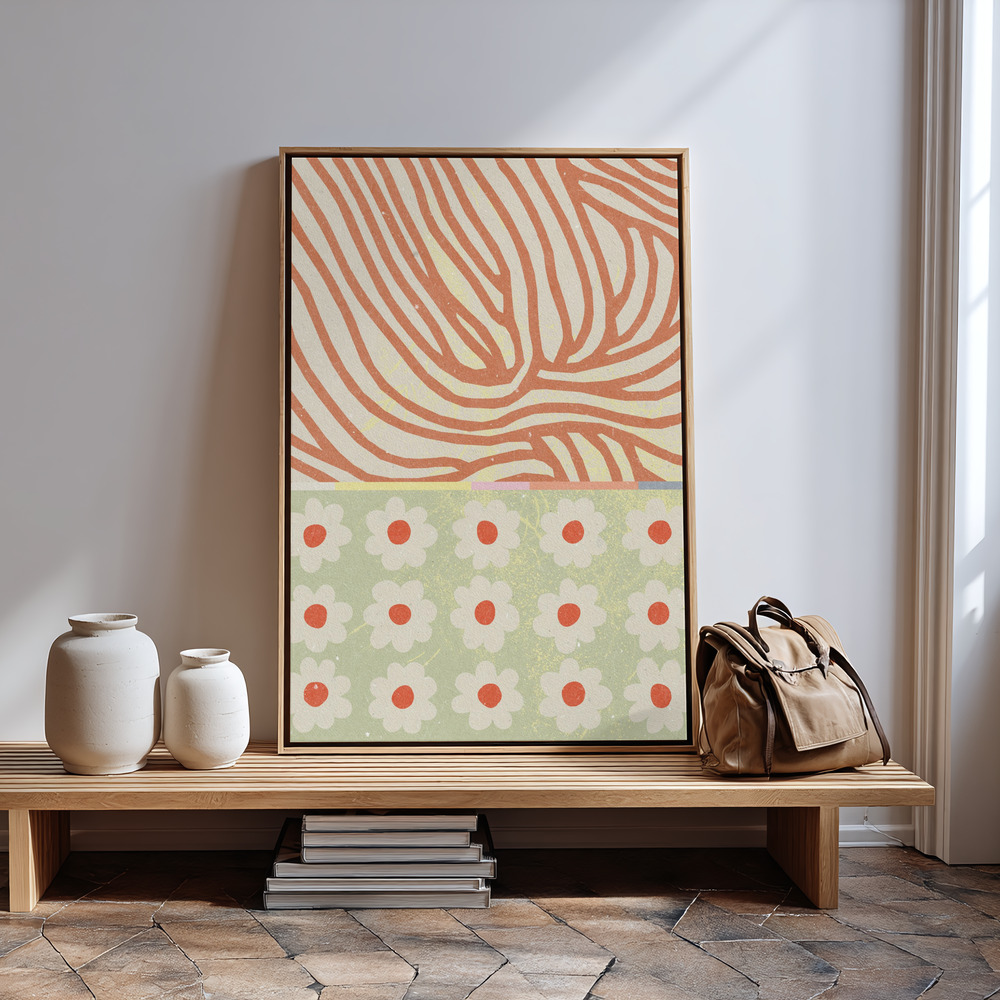 Canvas schilderi - Flowers Composition 2 bij de ingang