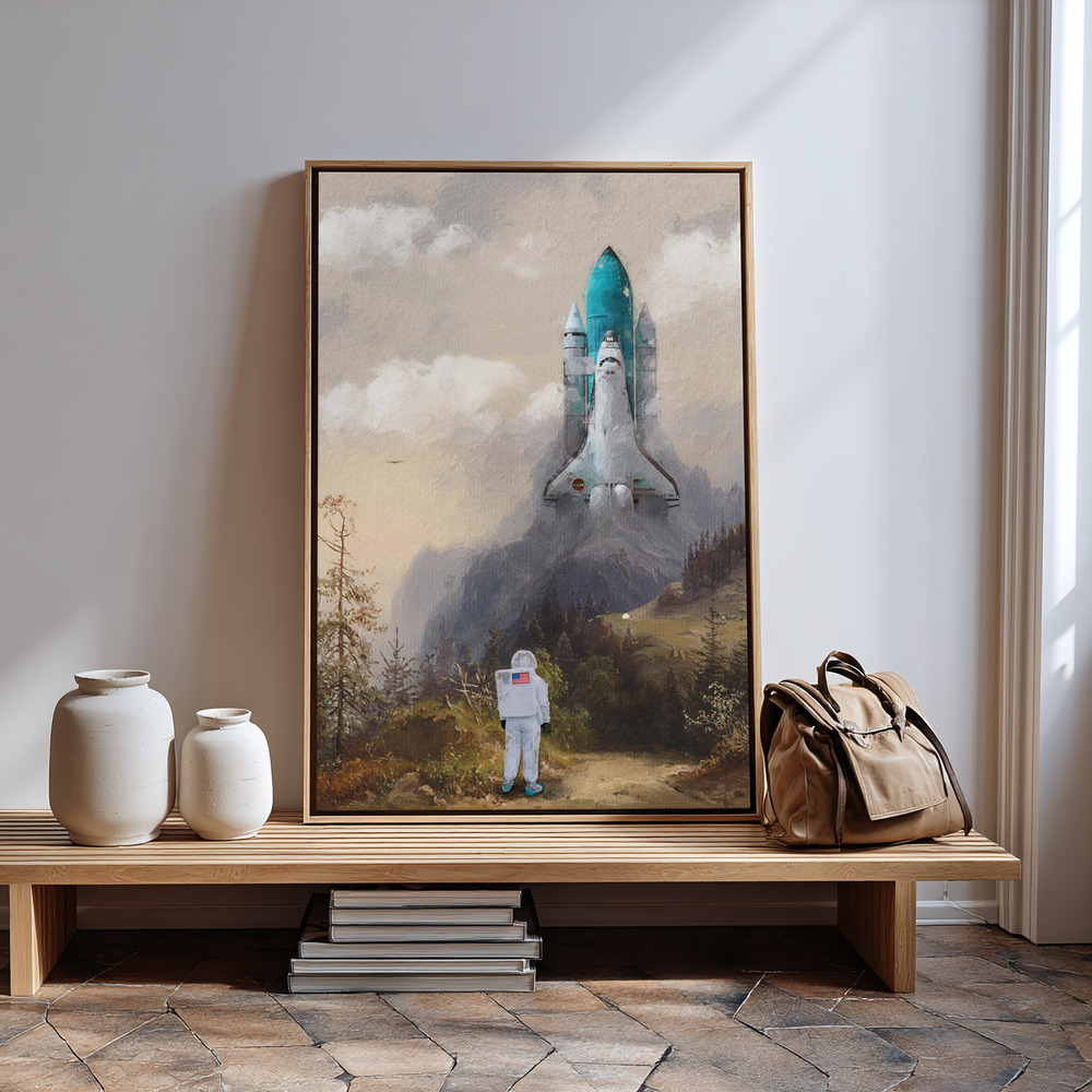 Canvas print - Missed the Shuttle by the entrance