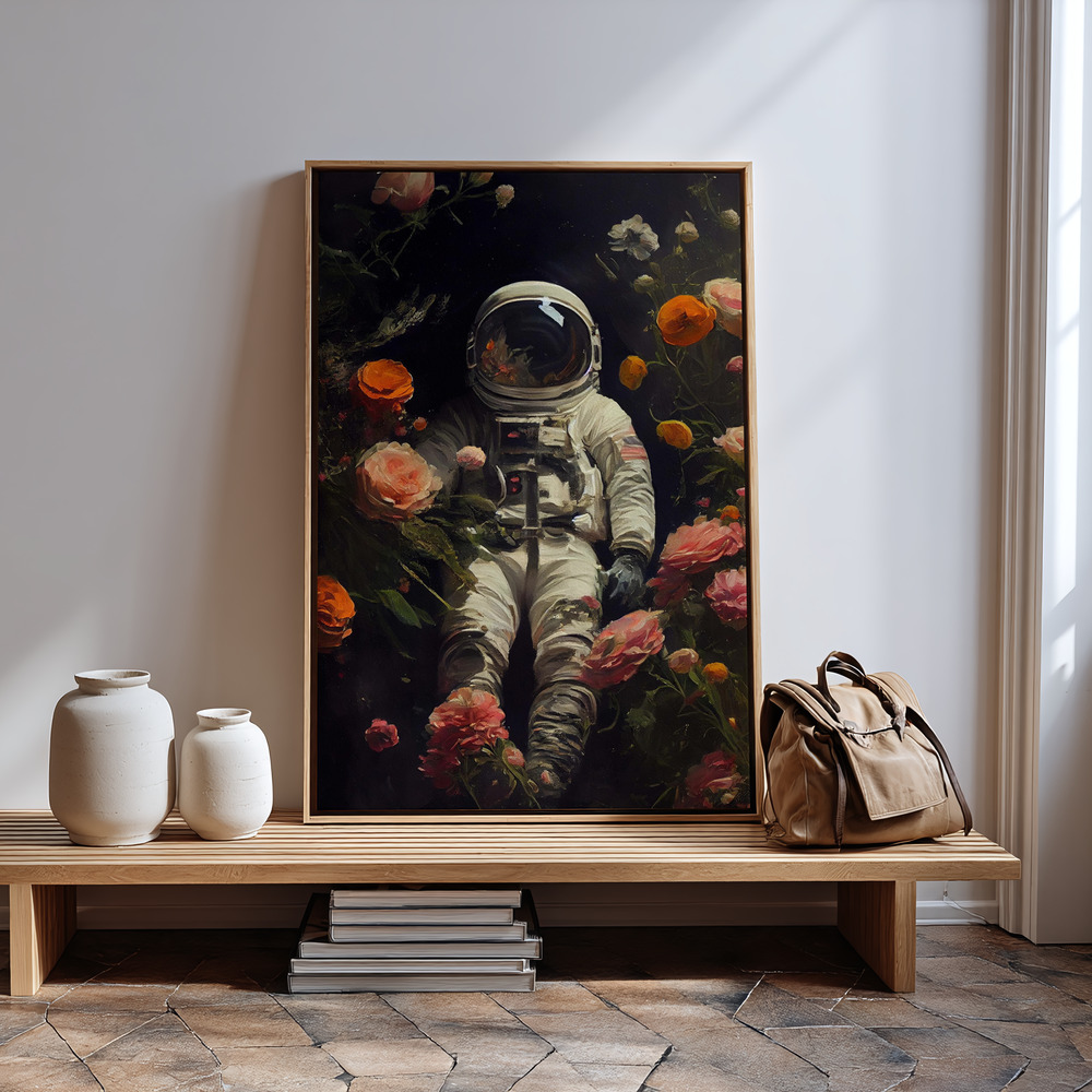 Canvas print - My Space Garden by the entrance