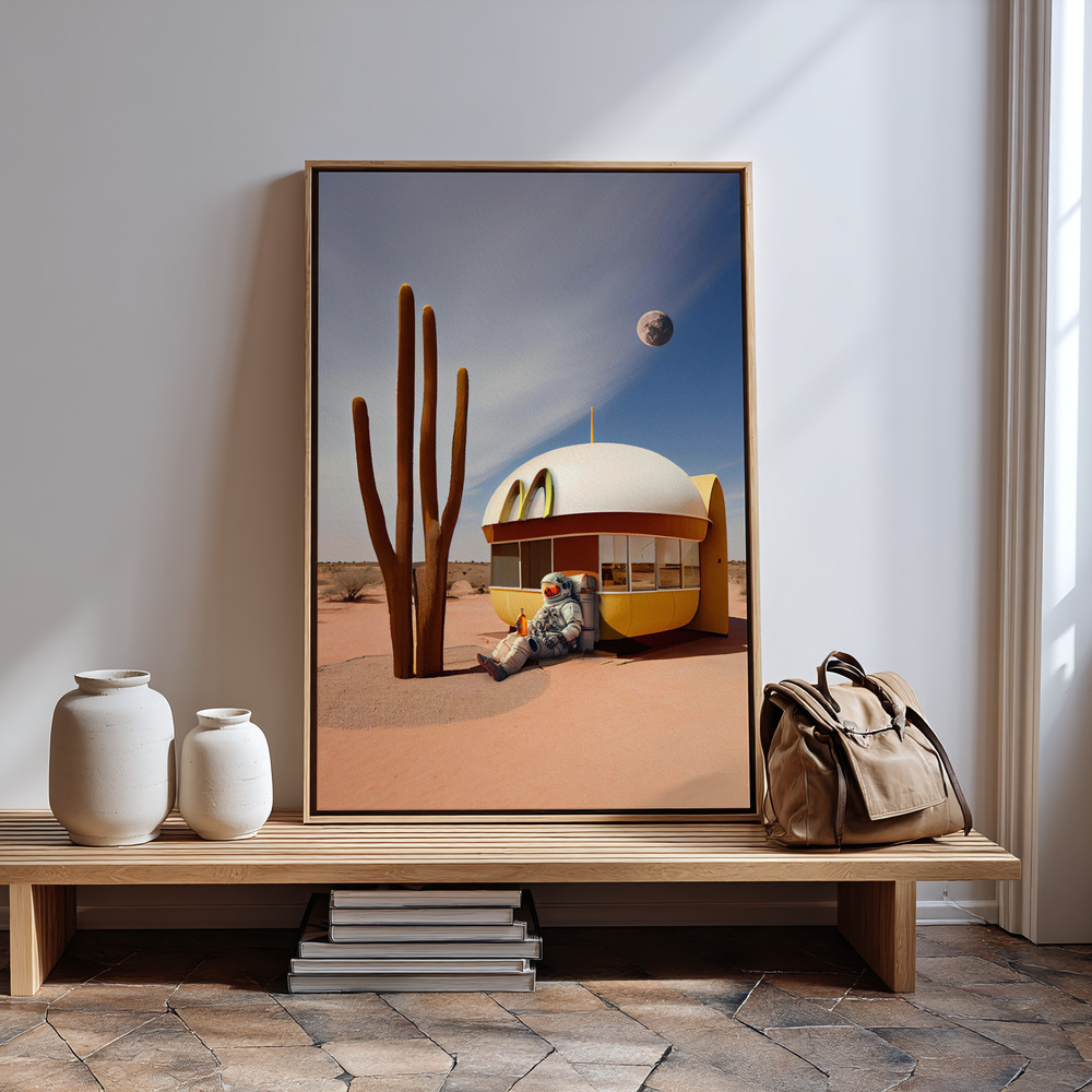 Canvas print - My Space Meal by the entrance