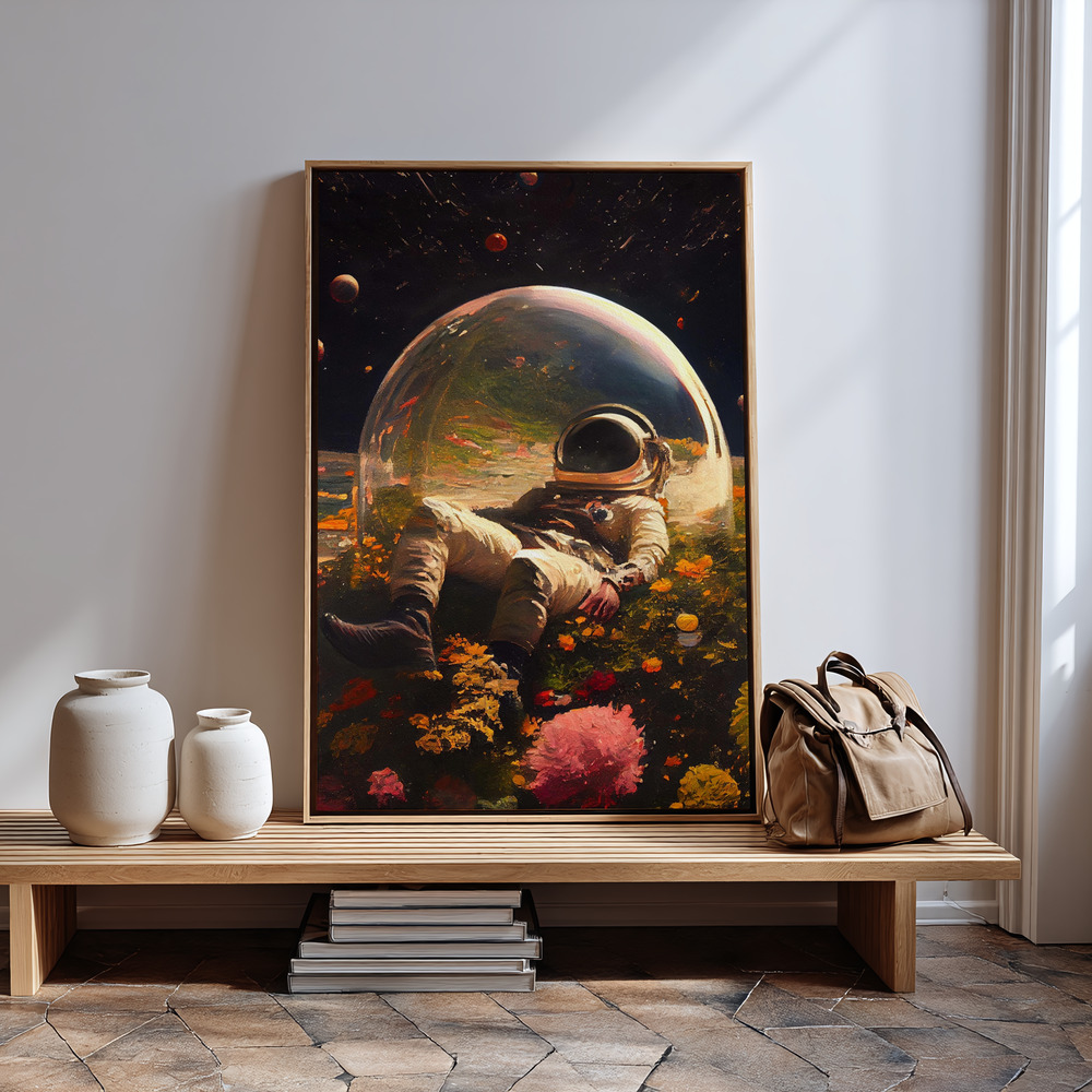 Canvas print - My Space Observatory by the entrance