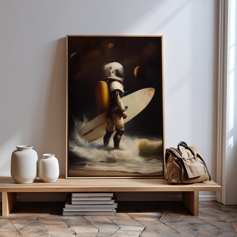 Canvas print - My Space Surfing Day by the entrance