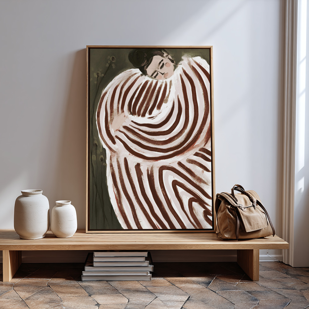 Canvas print - Sleeping princess in guest room