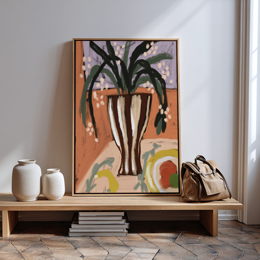 Canvas print - Floral still life no 3 in guest room