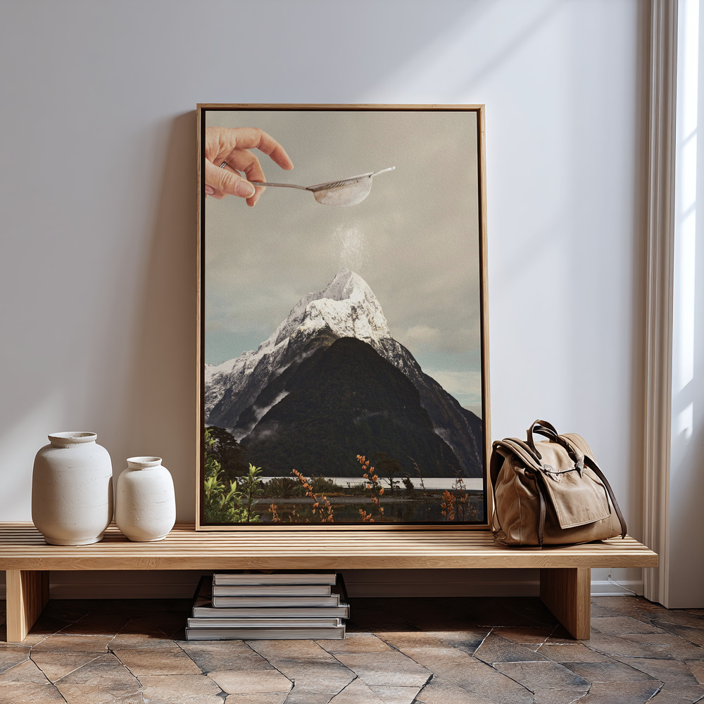 Canvas print - Sifted Summit M P in guest room