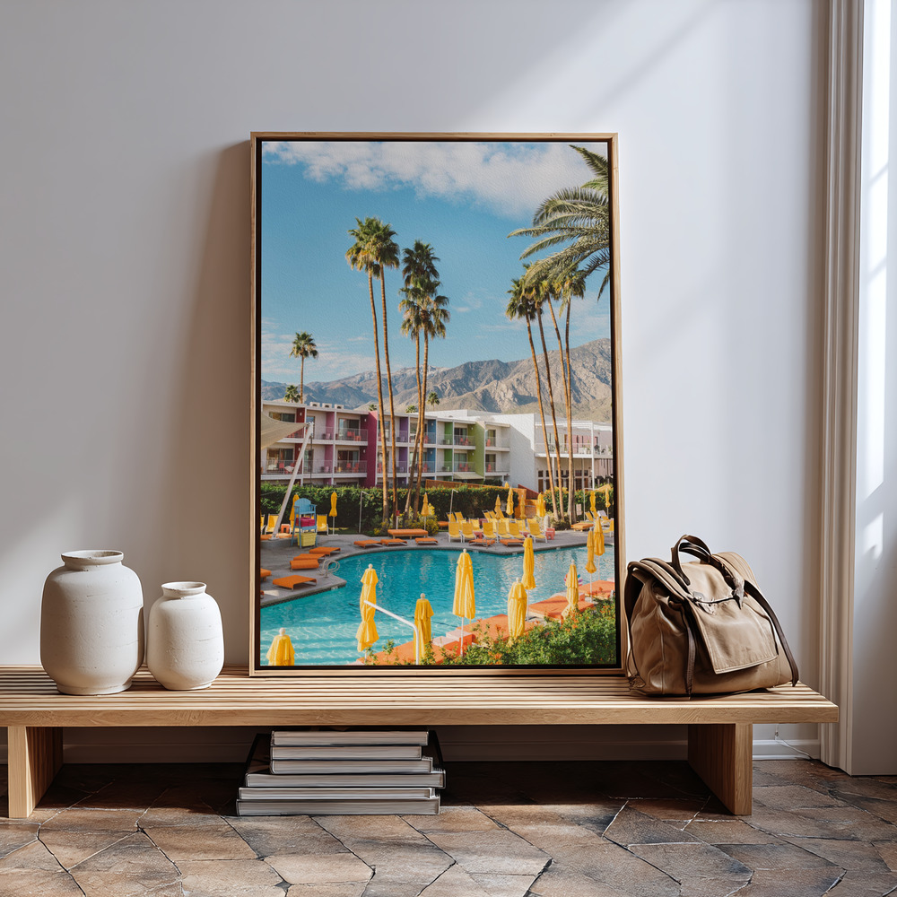 Canvas print - Palm Springs Saguaro in guest room
