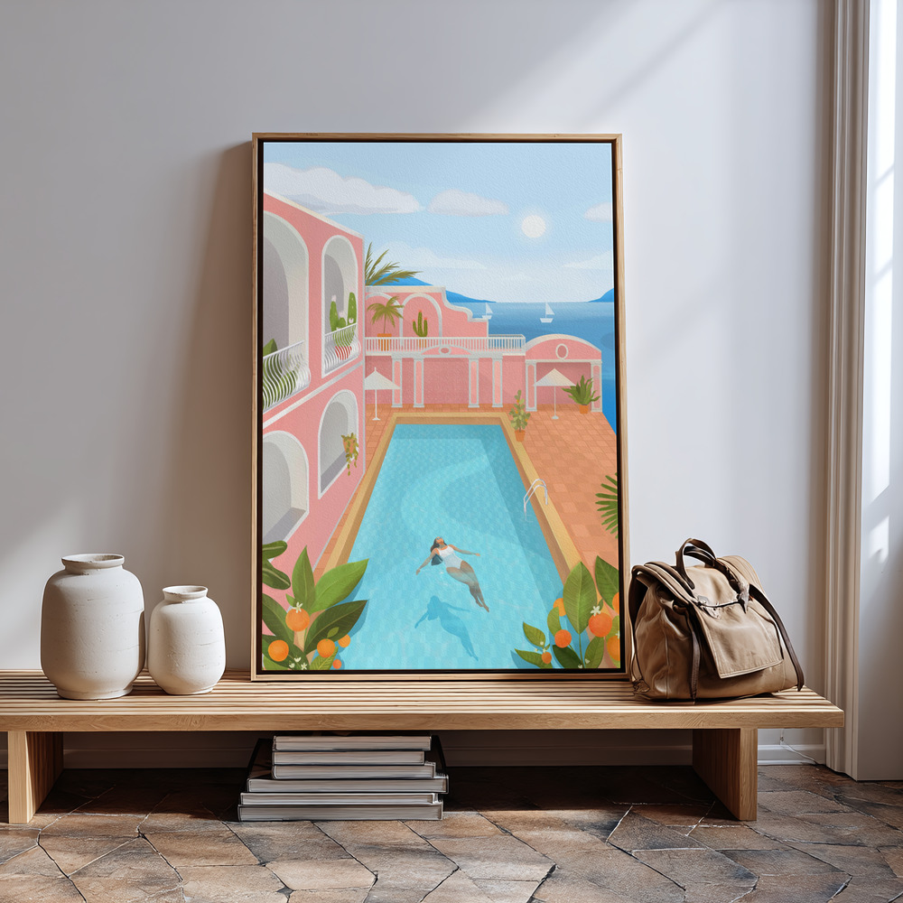Canvas print - Summer Zen in guest room