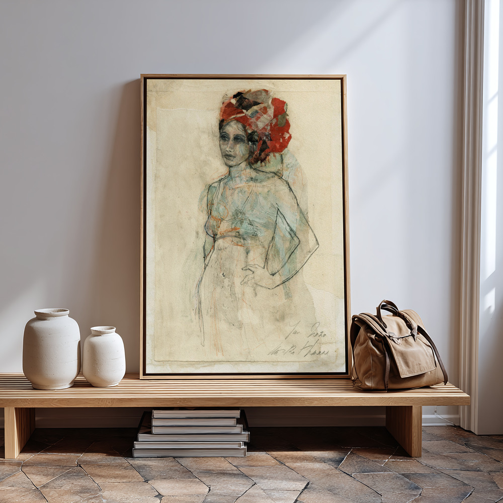Canvas print - Hommage à Ingres XVI in guest room