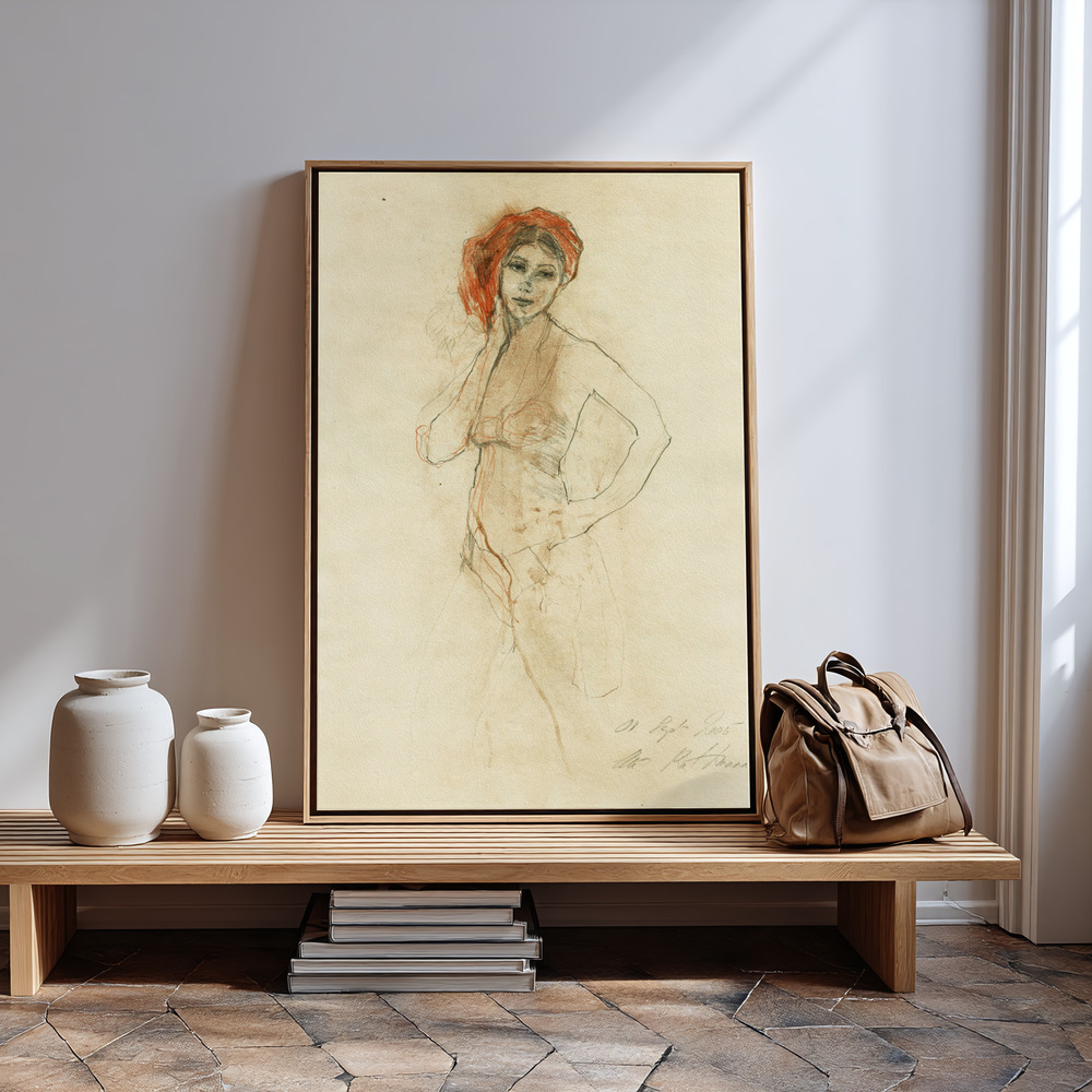 Canvas print - Hommage à Ingres XVIII in guest room