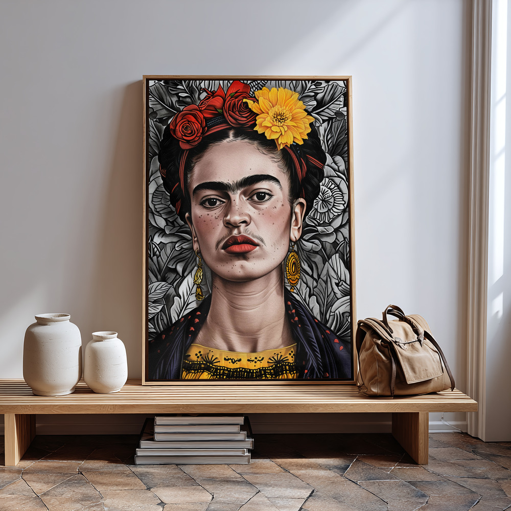 Canvas print - Frida Portrait 2 by the entrance