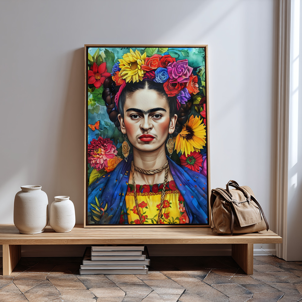 Canvas print - Frida Portrait 3 by the entrance
