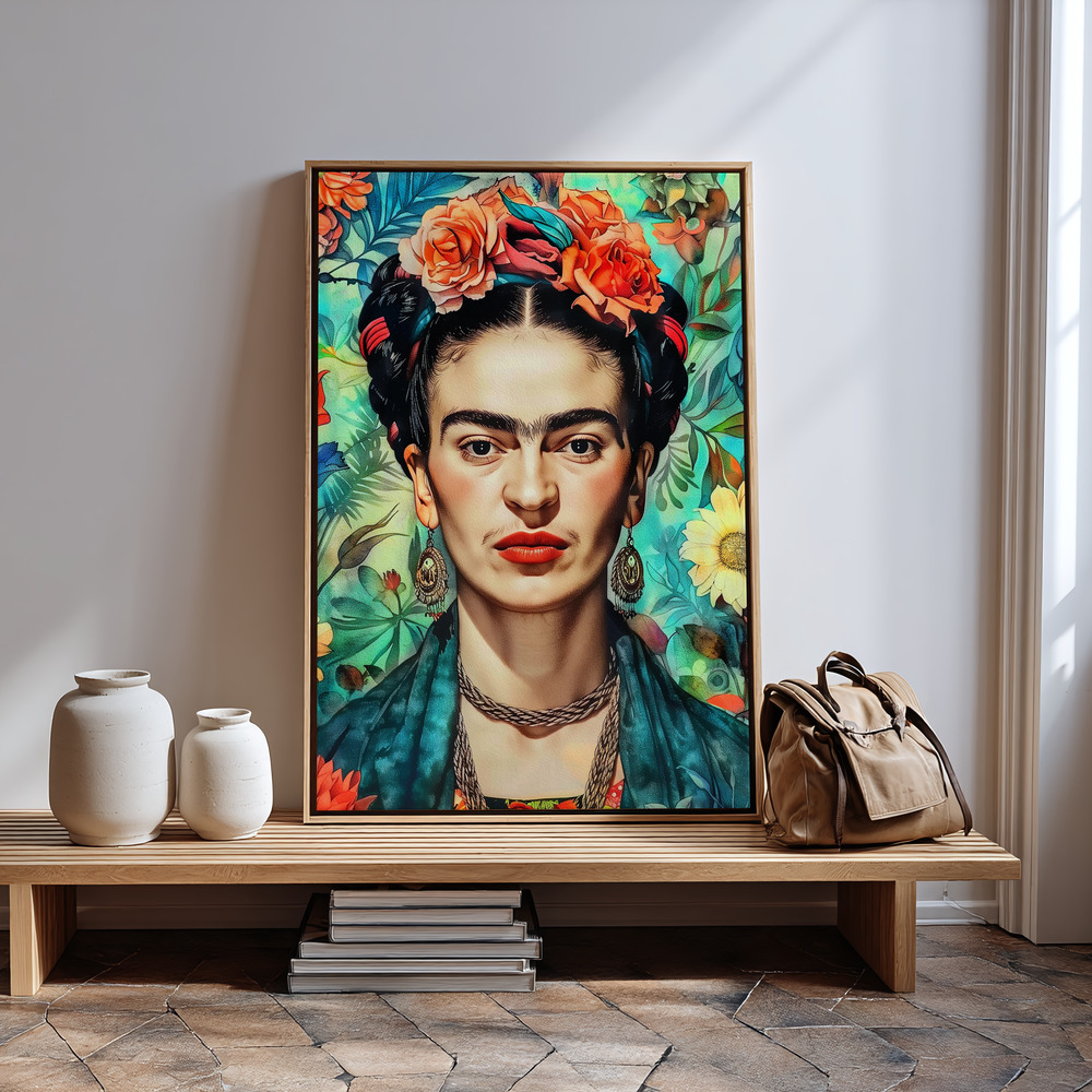 Canvas print - Frida Portrait 10 by the entrance
