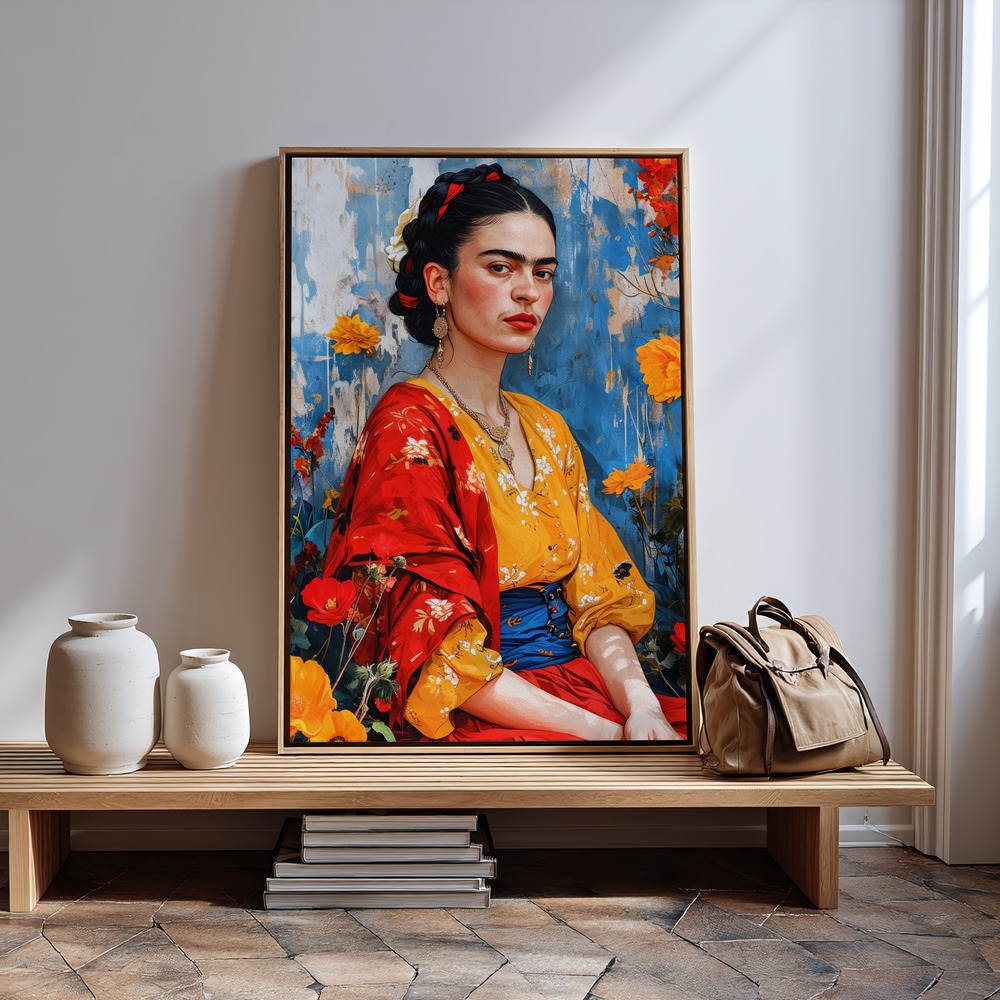 Canvas print - Frida Portrait 4 by the entrance