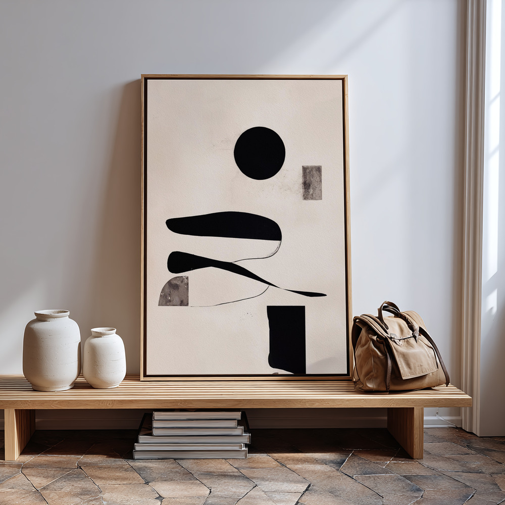 Canvas print - Minimalist Objects in guest room