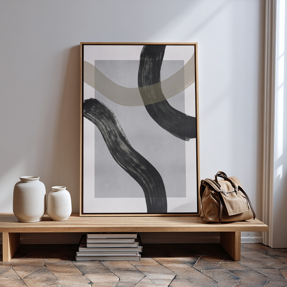 Canvas print - Lines and Shapes 2 in guest room