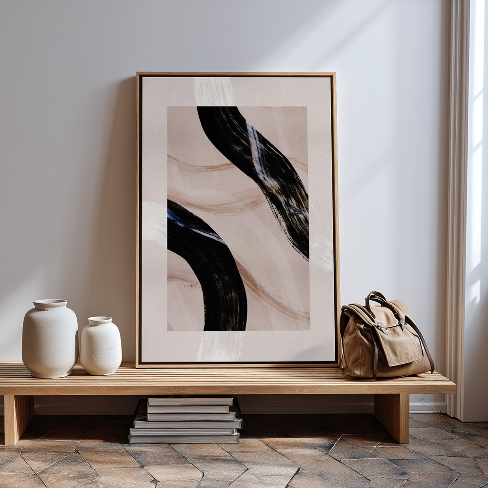 Canvas print - Lines and Shapes 5 in guest room