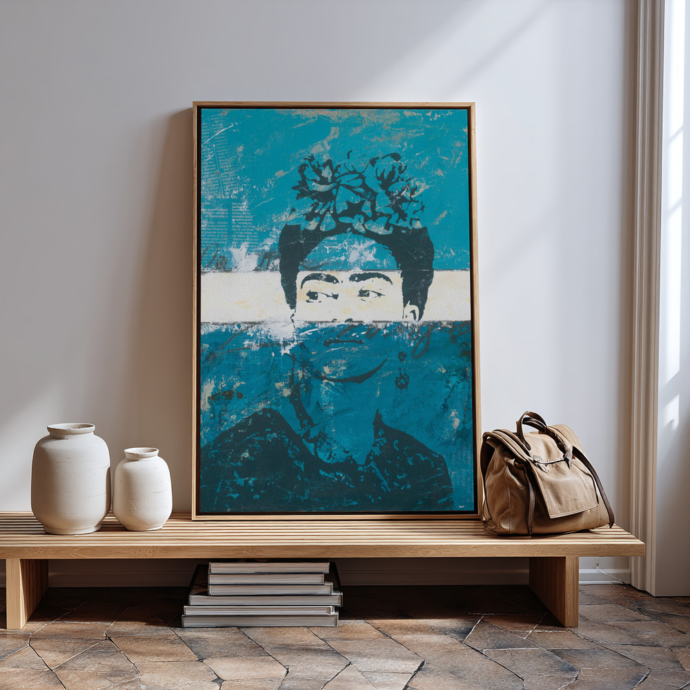 Canvas print - Frida and La Vida Entera by the entrance