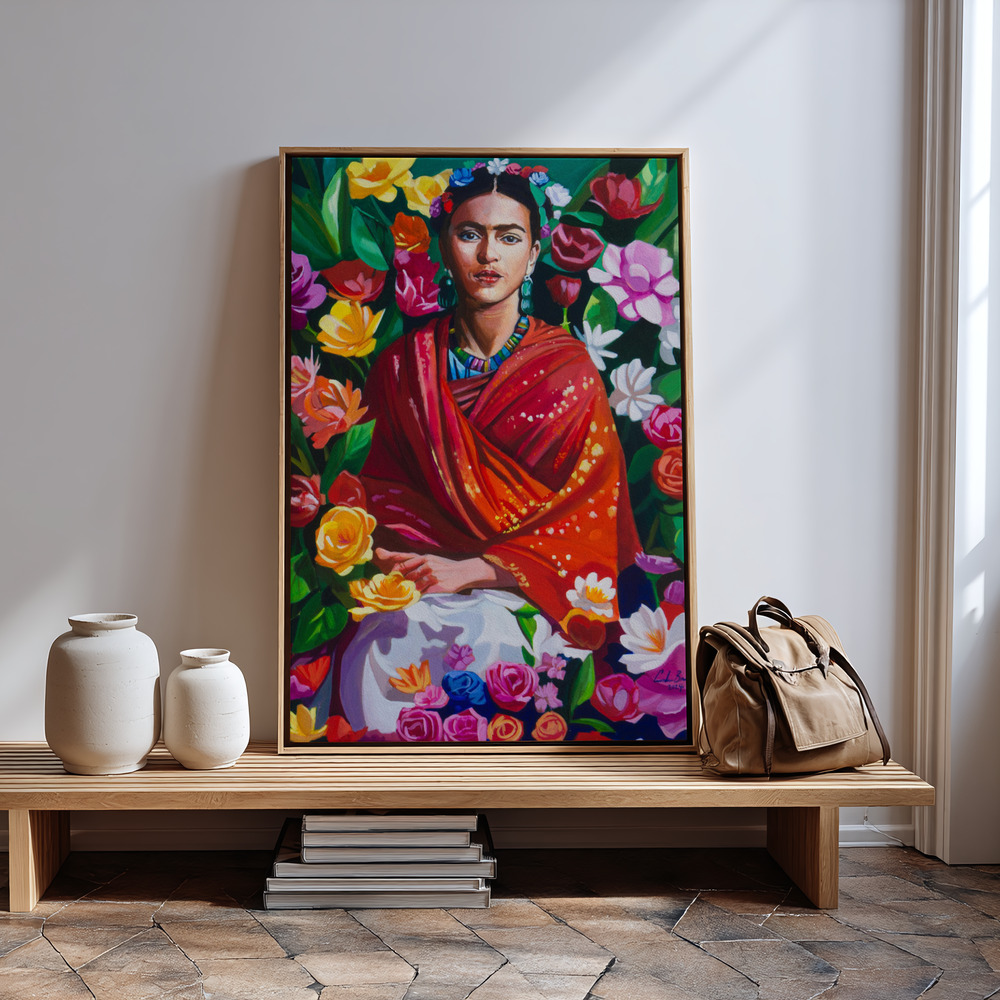 Lienzo - Frida junto a la entrada