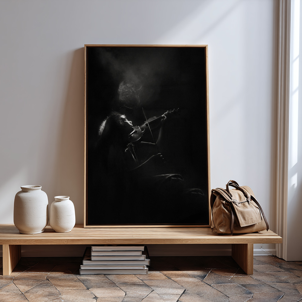 Canvas print - First, there was a violin.... in guest room