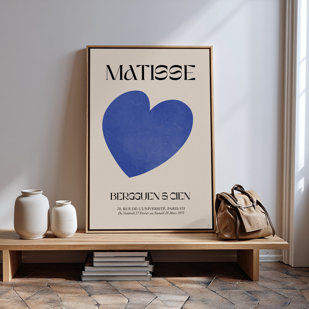 Obraz na płótnie - Blue Heart przy wejściu