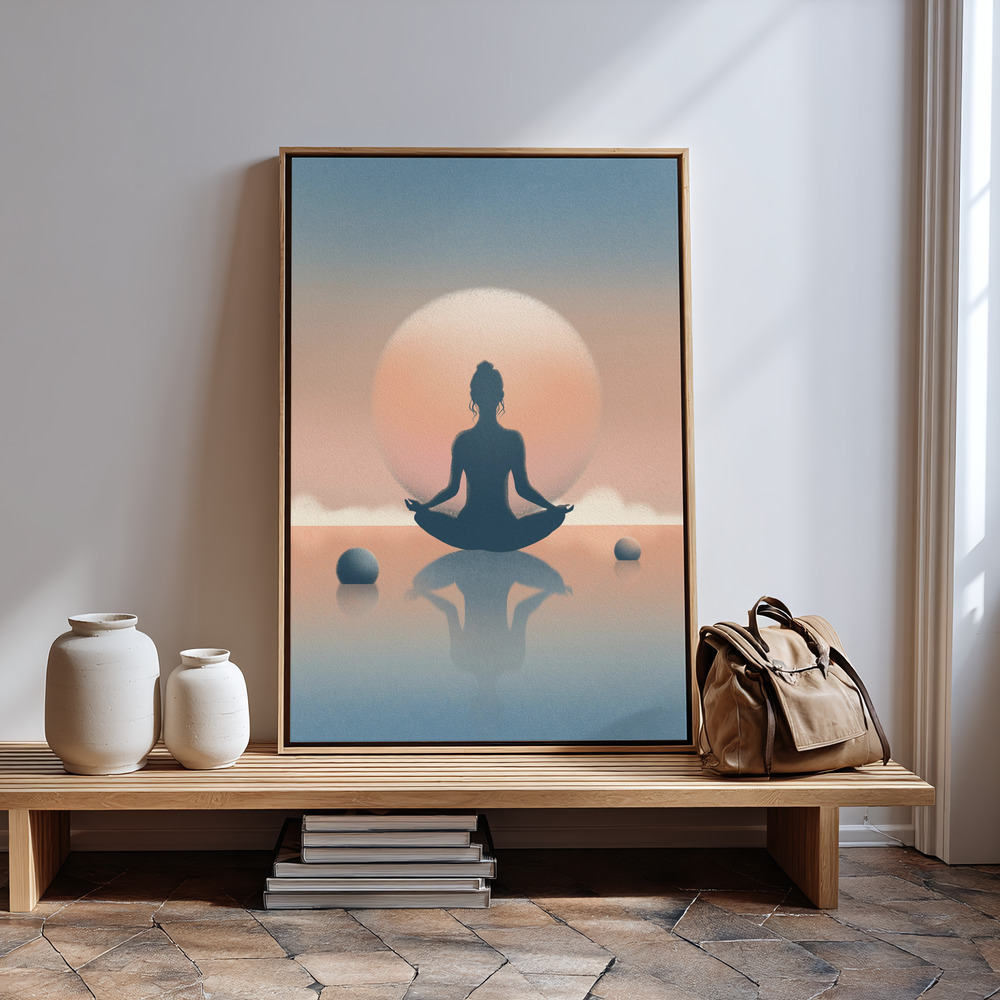Canvas print - Sunset Thoughts in guest room