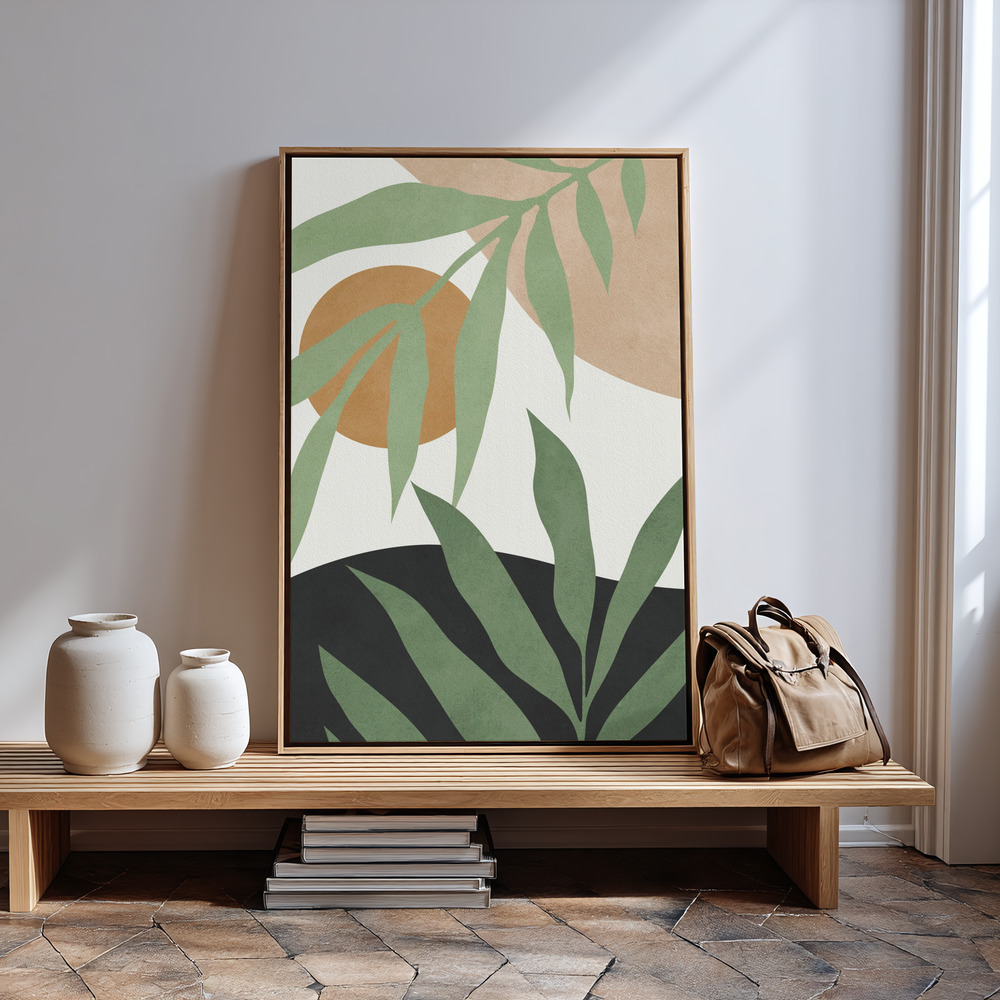 Leinwandbild - Floral and tropical 4 in guest room