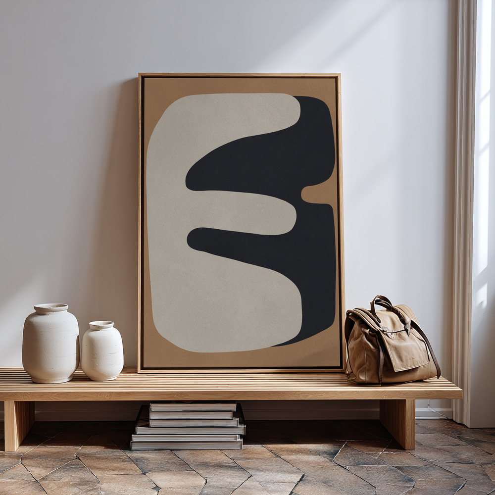Canvas print - Brown and black art 3 in guest room