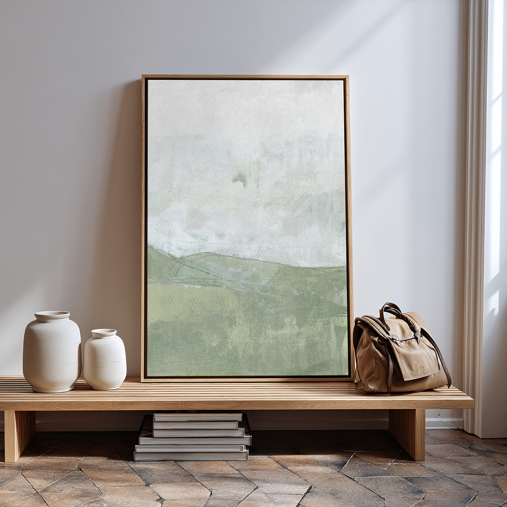 Leinwandbild - Dartmoor National Park U.K.Trail Poster - Art Print No 1 in guest room