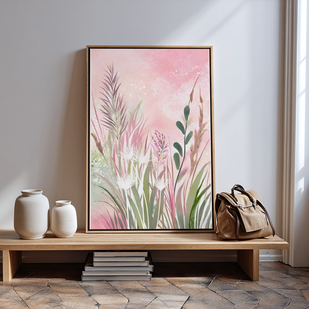 Stampe su tela - Pink and Green 32 in guest room