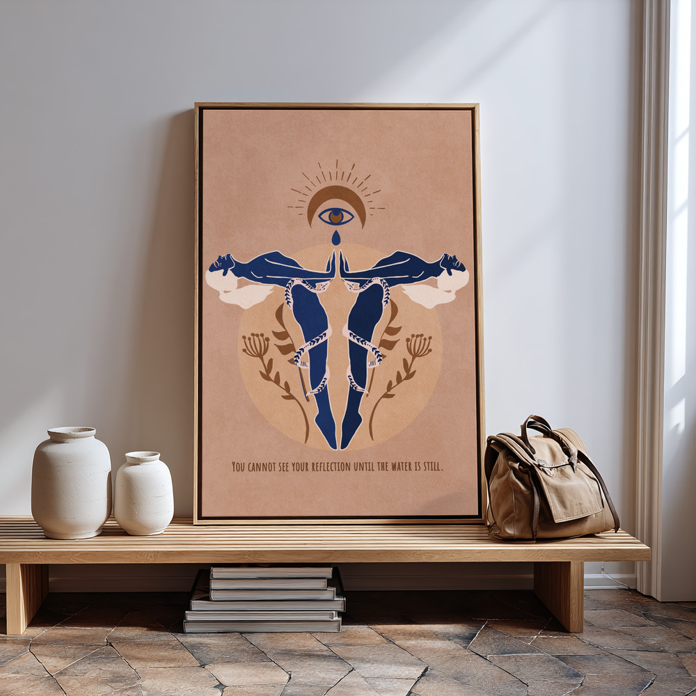 Canvas print - Ethereal Reflection by the entrance