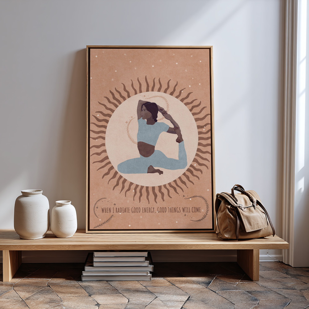 Canvas print - Energized Tranquility by the entrance