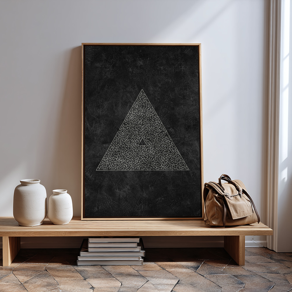 Canvas print - The Pyramid Maze Escape in guest room