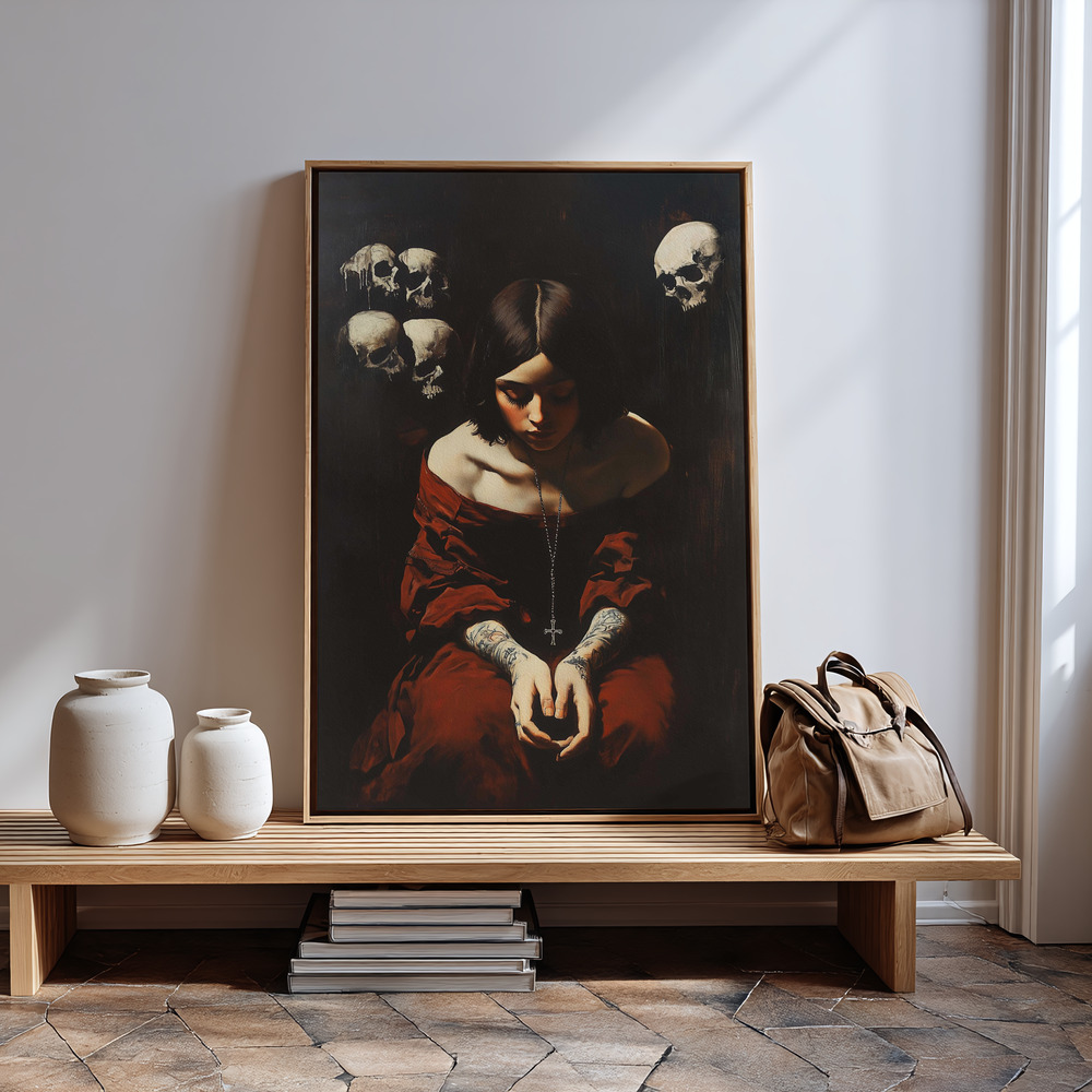Canvas print - Penitent Rebel by the entrance