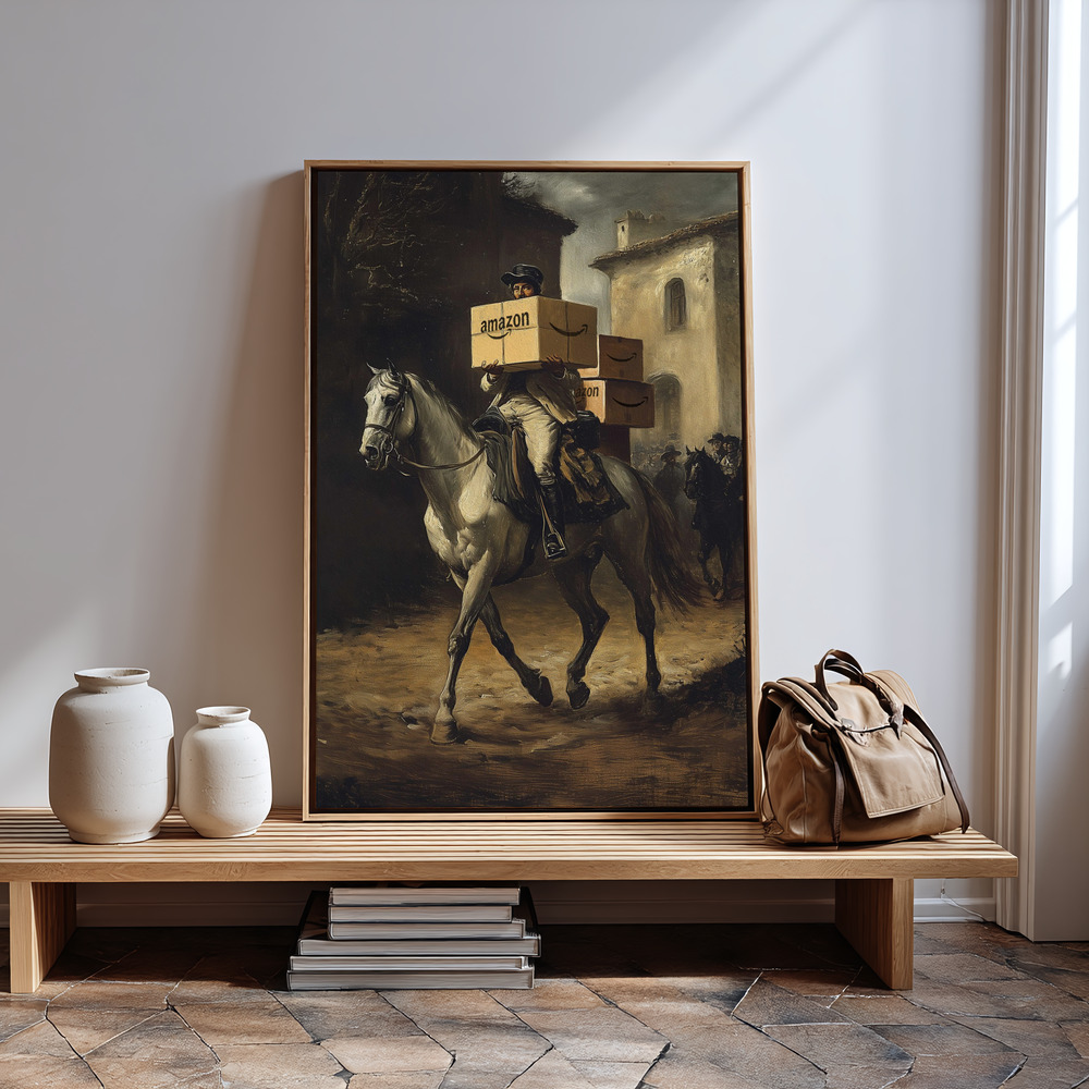 Canvas taulu - Fast Delivery sisäänkäynnin luona