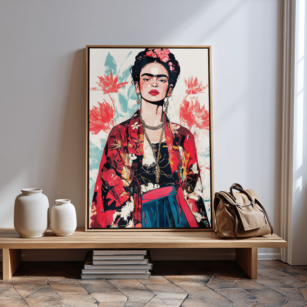Canvas print - Autumn Frida by the entrance
