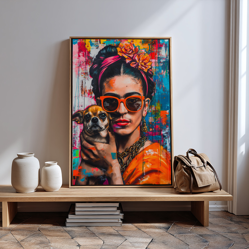 Leinwandbild - Frida Pop am Eingang