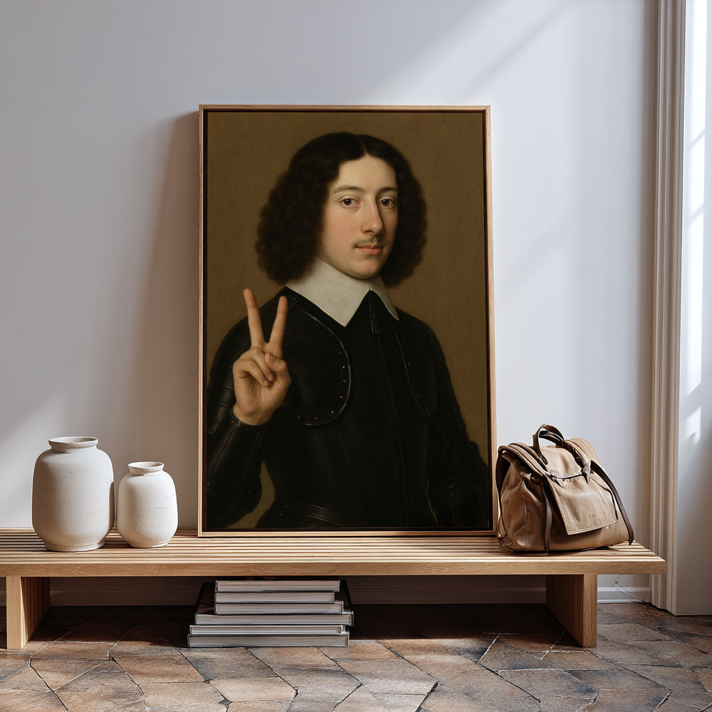 Canvas print - Playful Victory by the entrance