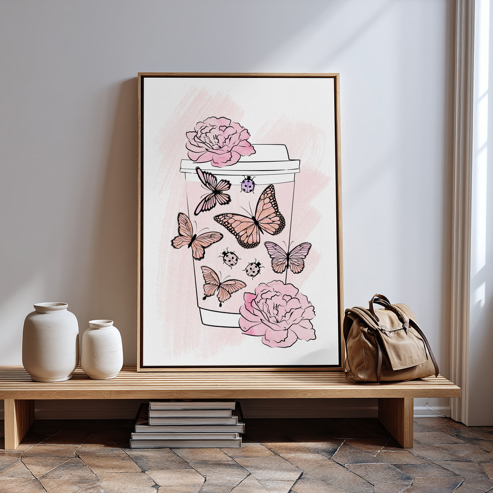 Canvastavla Summer Coffee - Tavla - 100x150