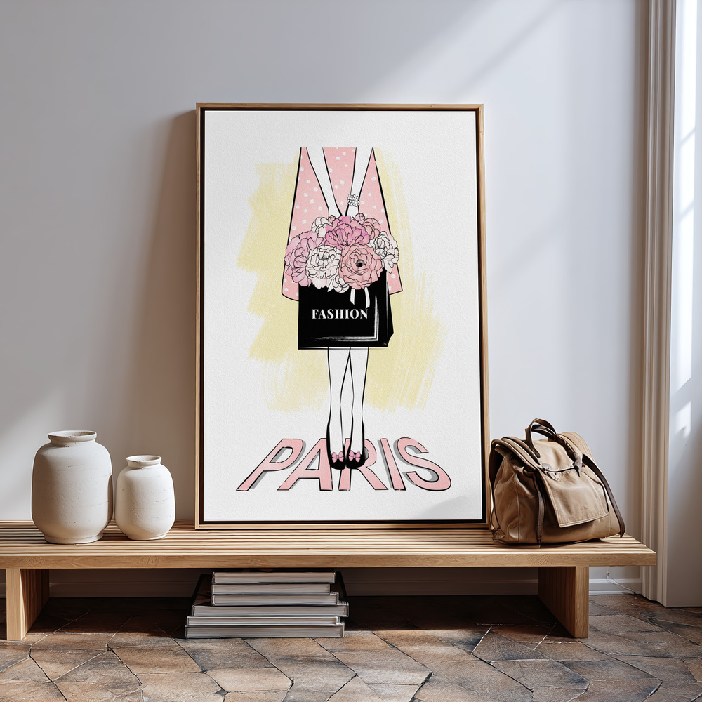 Canvastavla Fashion Girl - Tavla - 100x150