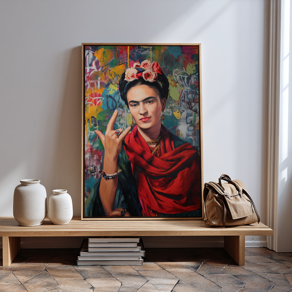 Leinwandbild - Frida Rocks am Eingang