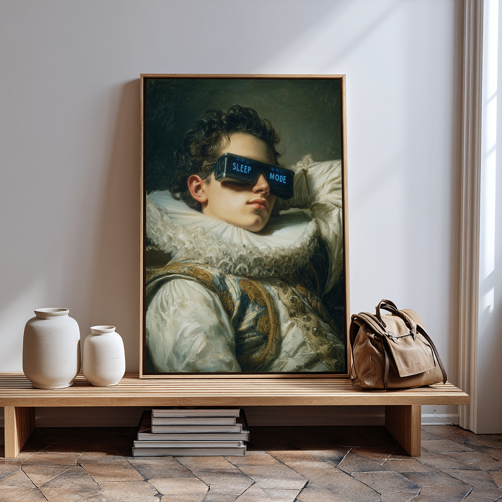 Canvas print - Sleep Mode by the entrance