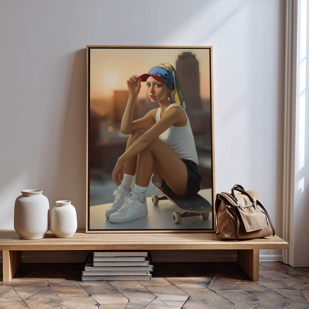 Canvas print - Sunset Pearl by the entrance