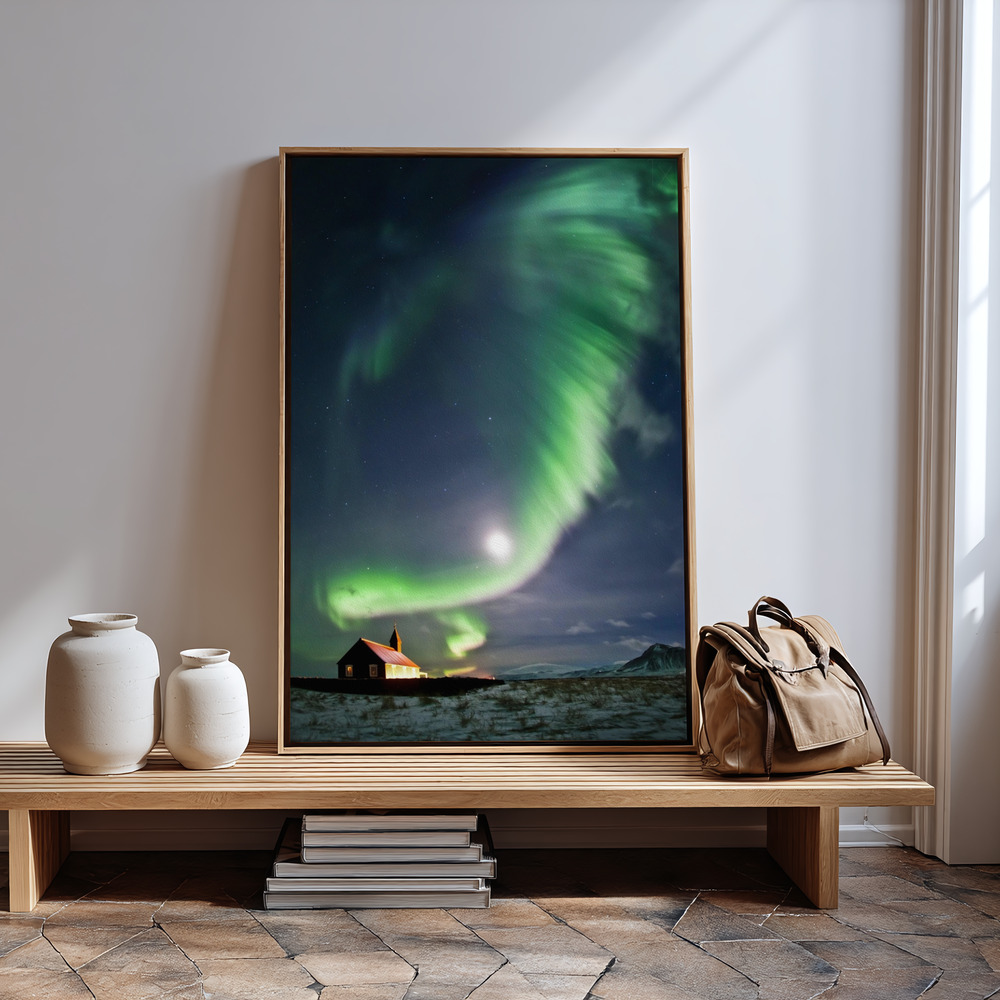 Canvas print - ... message from above in guest room